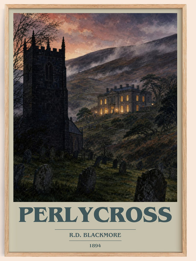 Perlycross Book Cover Poster by R.D. Blackmore