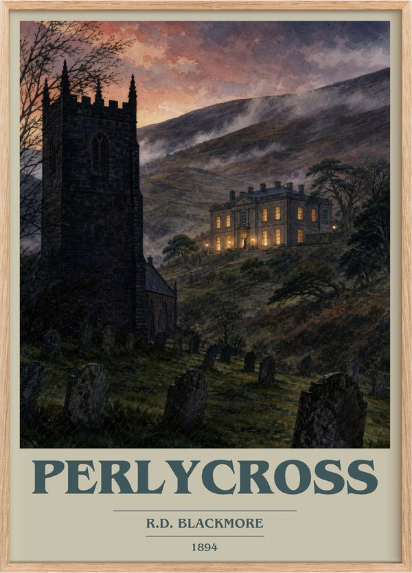Perlycross Book Cover Poster by R.D. Blackmore