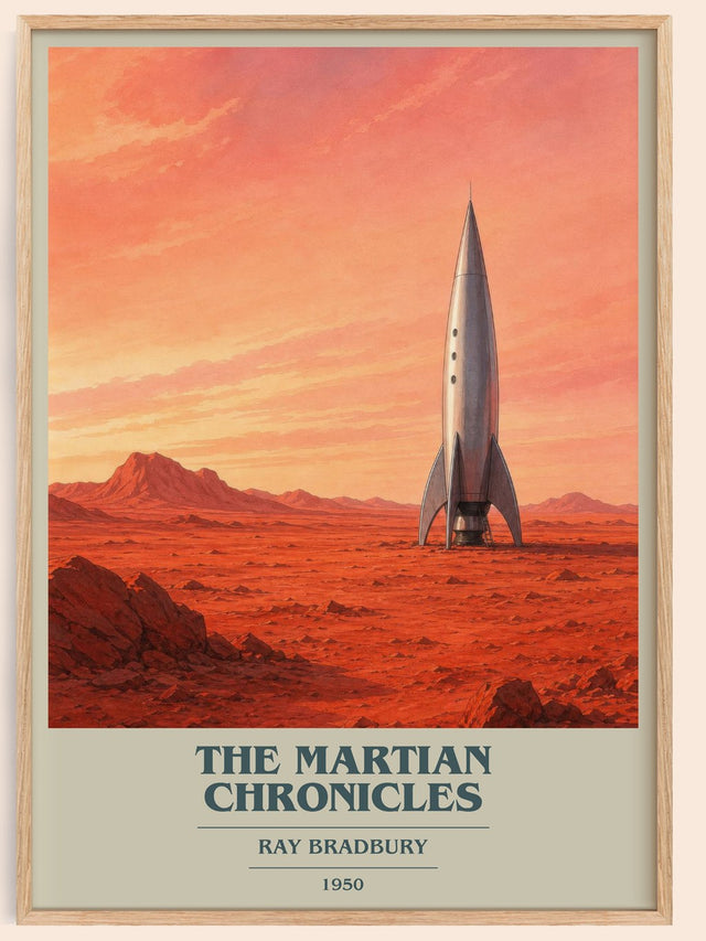 The Martian Chronicles Book Cover Poster by Ray Bradbury