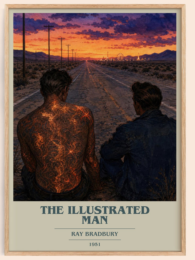 The Illustrated Man Book Cover Poster by Ray Bradbury