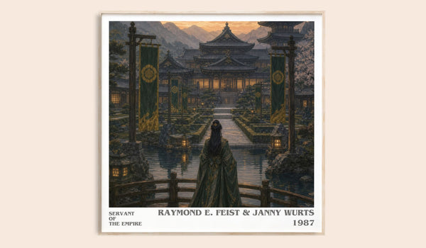 Servant Of The Empire literary book poster by Raymond E. Feist & Janny Wurts – framed literary art print