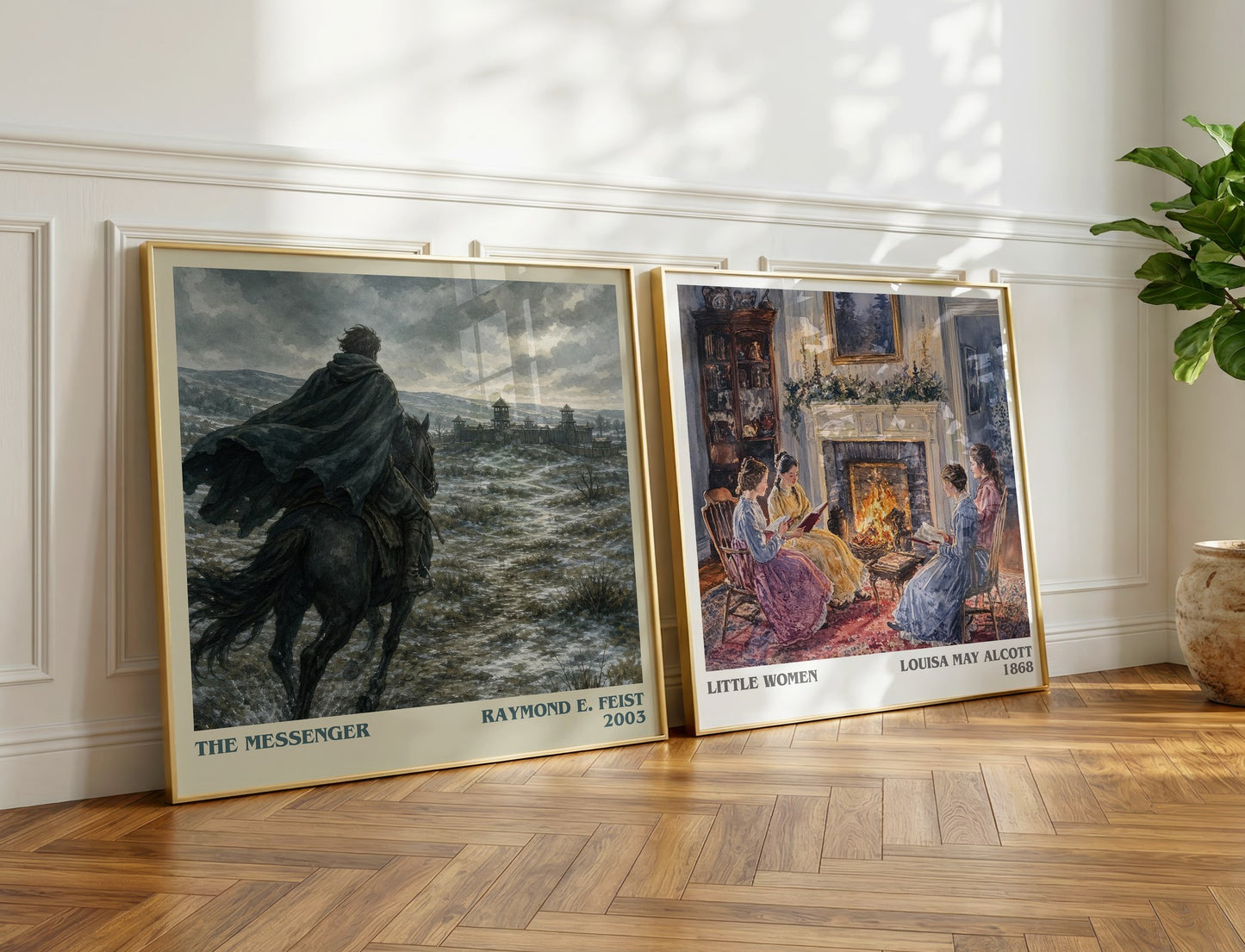 The Messenger literary print on bookshelf – Raymond E. Feist fan gift