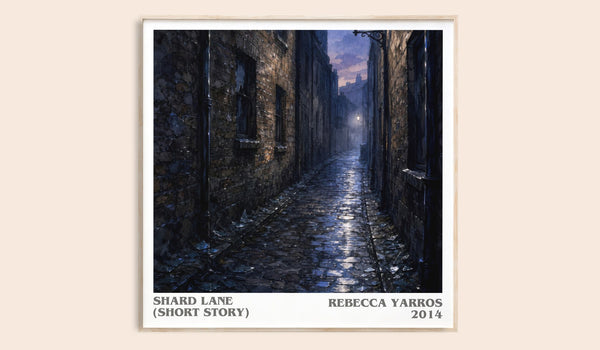 Shard Lane (Short Story) literary book poster by Rebecca Yarros – framed literary art print