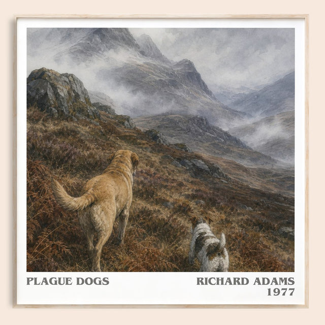 Plague Dogs Literary Art Print by Richard Adams