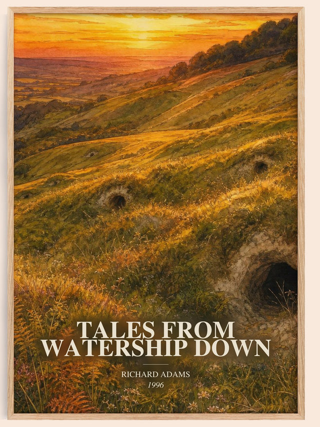 Tales From Watership Down Book Watercolour Illustration by R. Adams