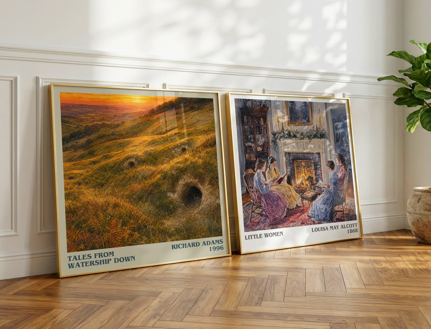 Tales From Watership Down literary print on bookshelf – Richard Adams fan gift