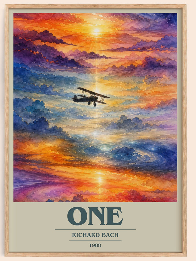 One Book Cover Poster by Richard Bach
