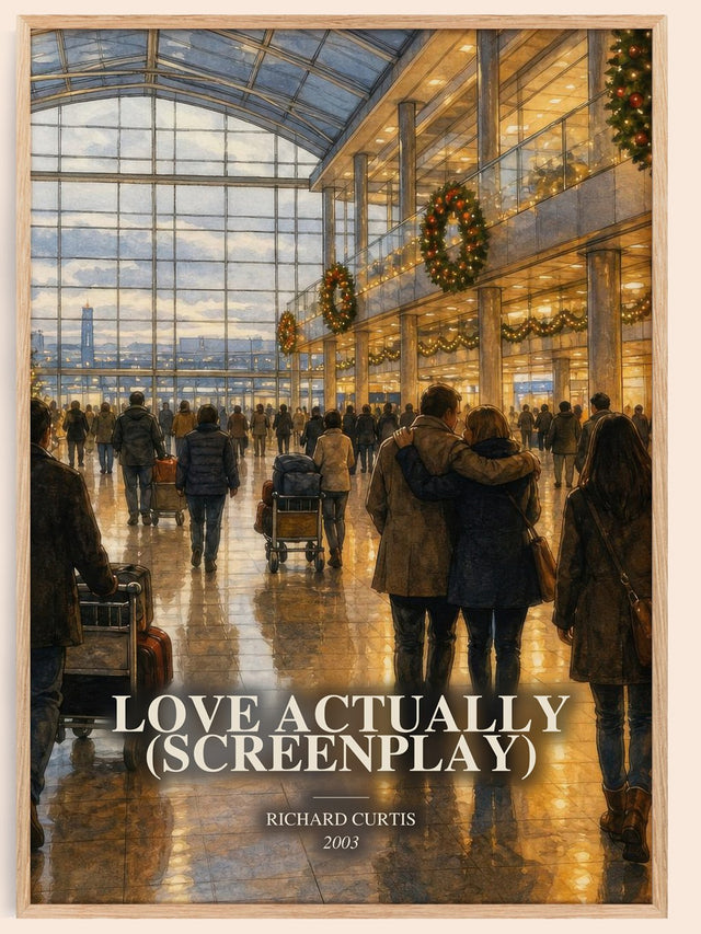 Love Actually (Screenplay) Book Watercolour Illustration by R. Curtis