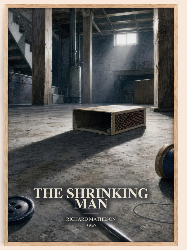 The Shrinking Man Book Watercolour Illustration by Richard Matheson