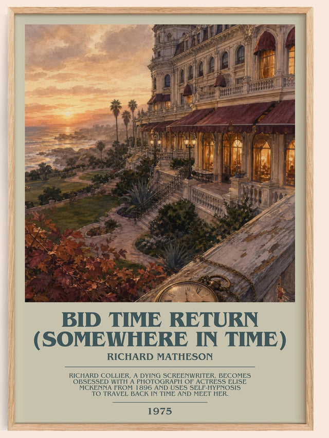 Bid Time Return (Somewhere In Time) Bookish Wall Art by R. Matheson