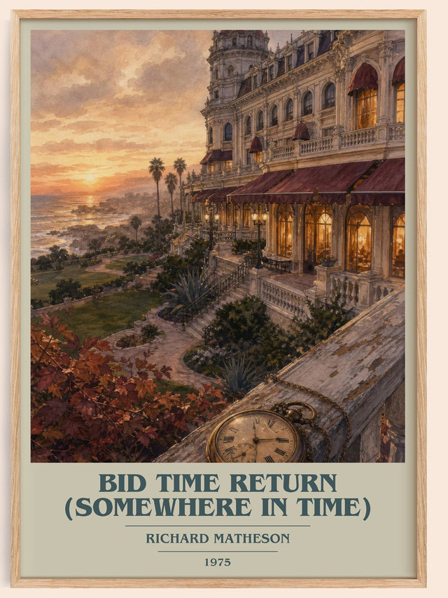Bid Time Return (Somewhere In Time) Book Cover Poster by R. Matheson