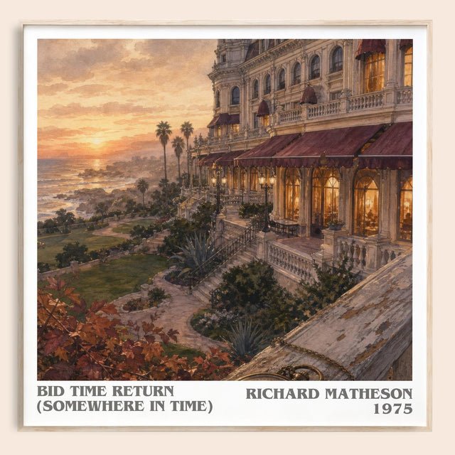Bid Time Return (Somewhere In Time) Literary Art Print by R. Matheson