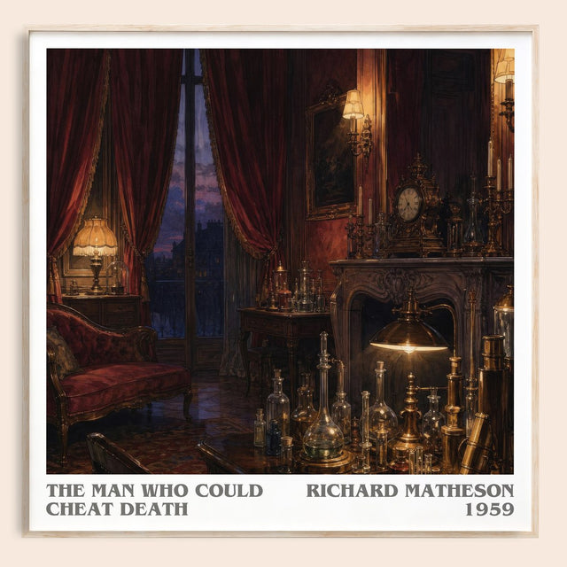 The Man Who Could Cheat Death Literary Art Print by Richard Matheson