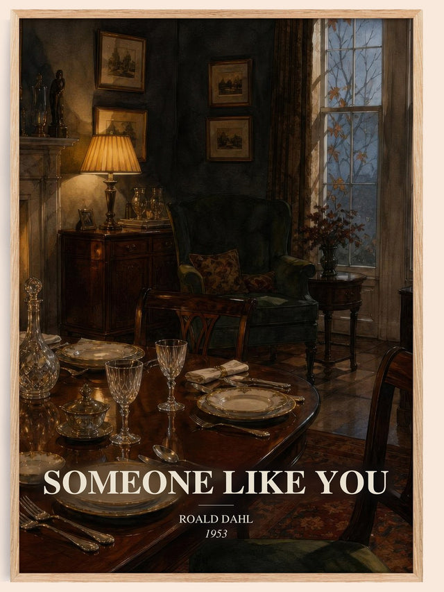 Someone Like You Book Watercolour Illustration by Roald Dahl