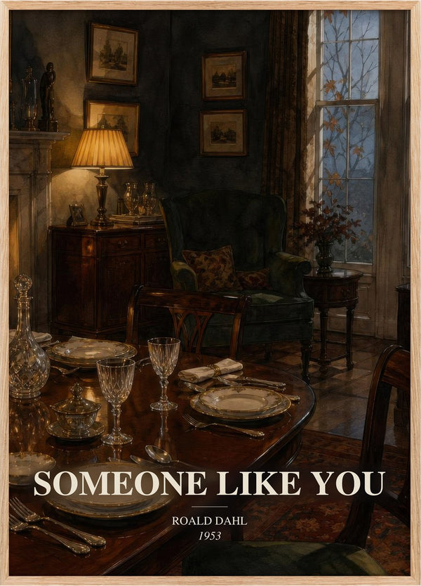 Someone Like You Book Watercolour Illustration by Roald Dahl