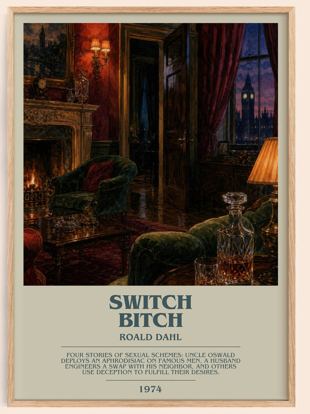 Switch Bitch Bookish Wall Art by Roald Dahl