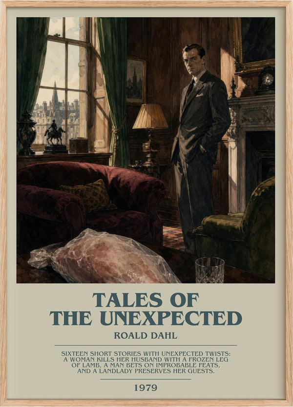 Tales Of The Unexpected Bookish Wall Art by Roald Dahl