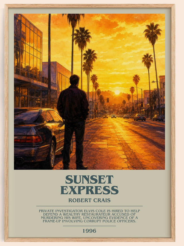 Sunset Express Bookish Wall Art by Robert Crais