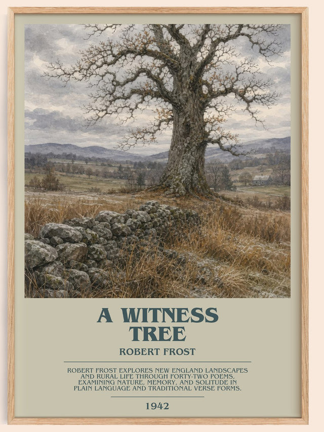 A Witness Tree Bookish Wall Art by Robert Frost