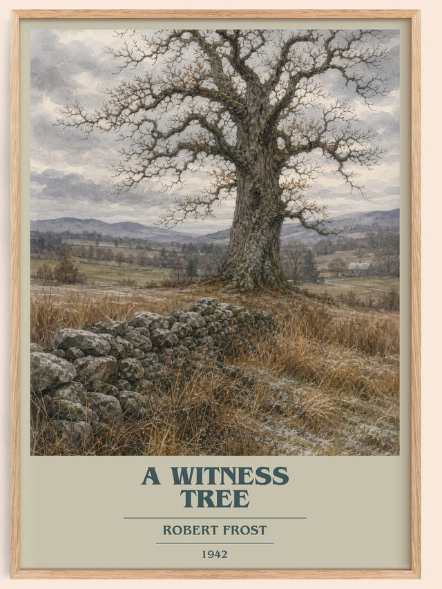 A Witness Tree Book Cover Poster by Robert Frost