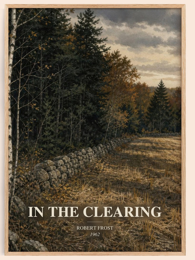 In The Clearing Book Watercolour Illustration by Robert Frost