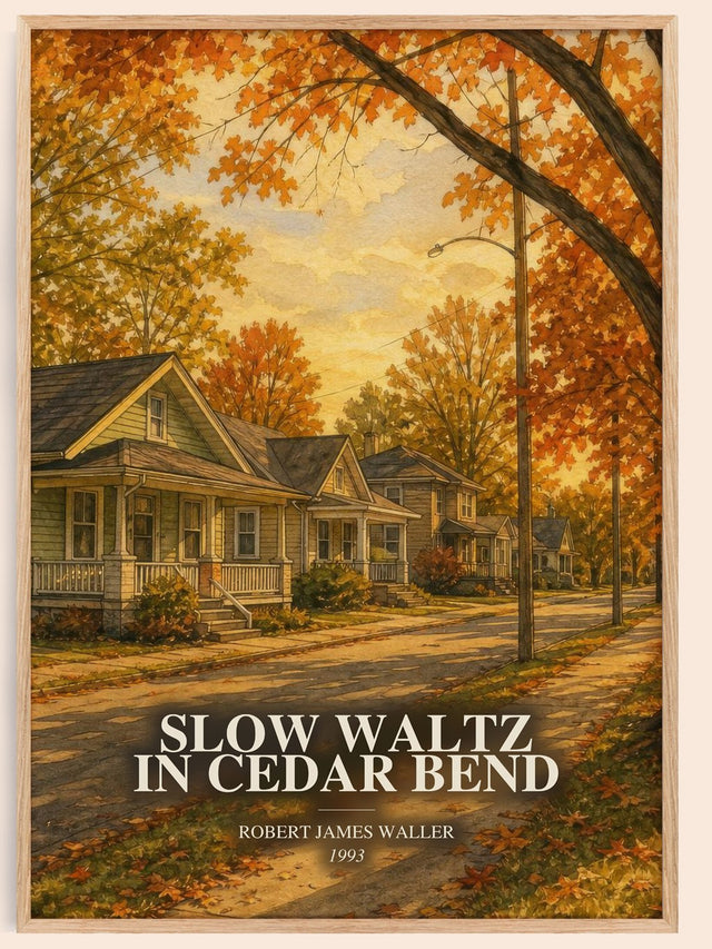 Slow Waltz In Cedar Bend Book Watercolour Illustration by R. Waller