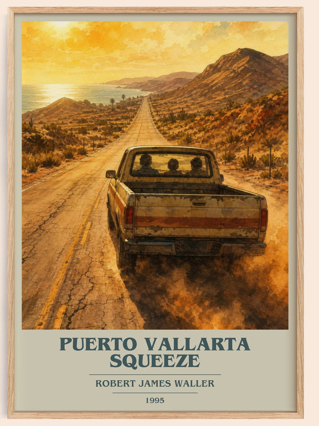 Puerto Vallarta Squeeze Book Cover Poster by Robert James Waller