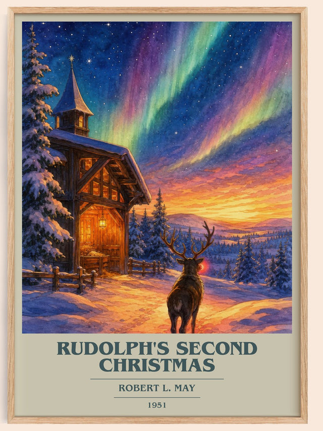 Rudolph'S Second Christmas Book Cover Poster by Robert L. May