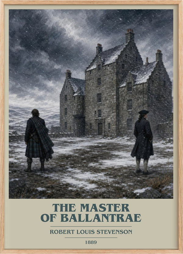 The Master Of Ballantrae Book Cover Poster by Robert Louis Stevenson