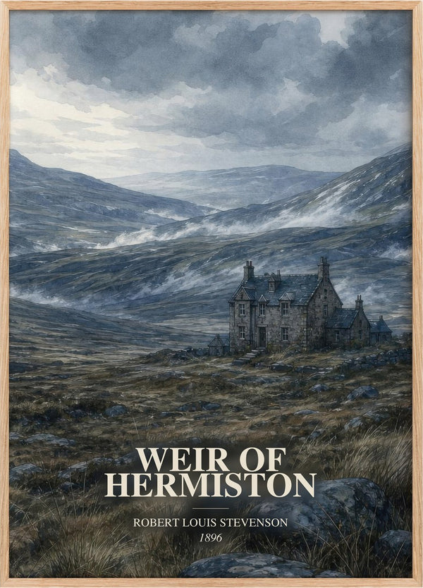 Weir Of Hermiston Book Watercolour Illustration by R. Stevenson