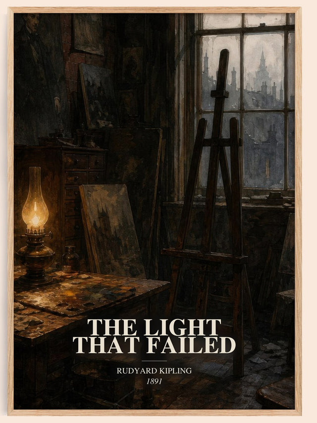 The Light That Failed Book Watercolour Illustration by Rudyard Kipling