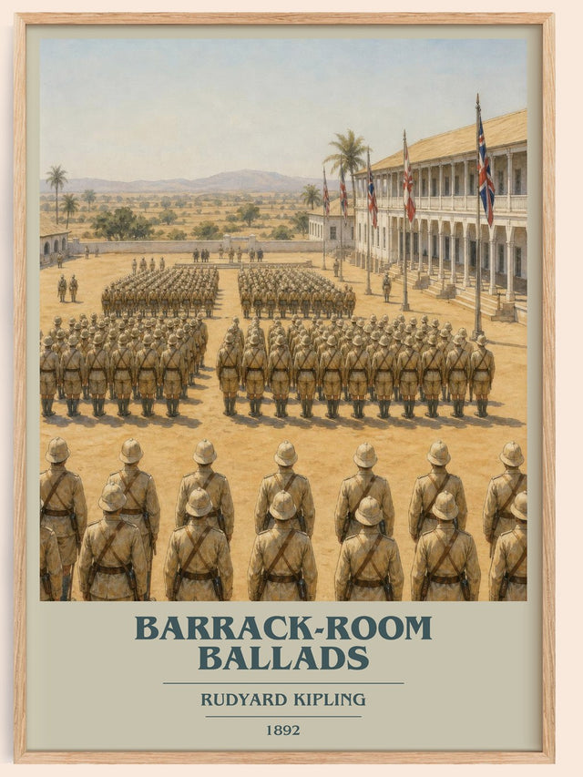 Barrack-Room Ballads Book Cover Poster by Rudyard Kipling