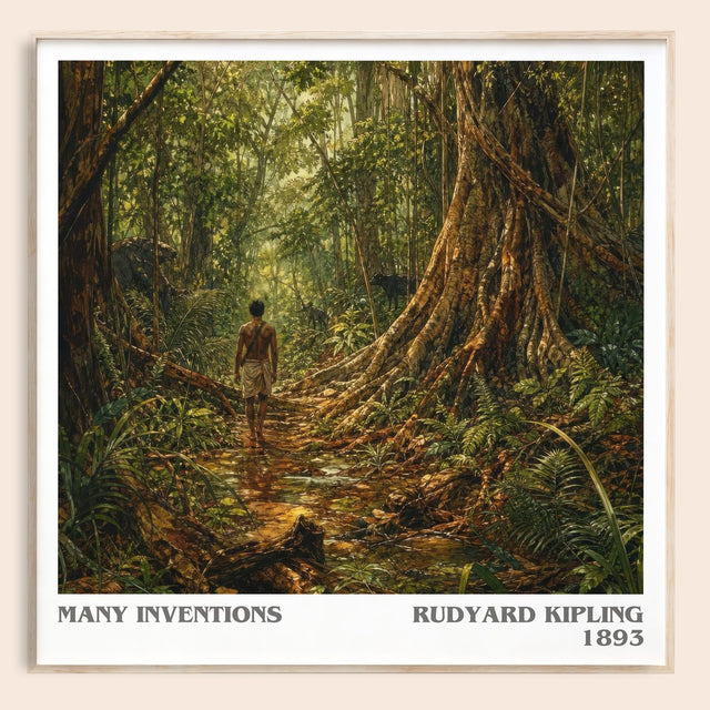 Many Inventions Literary Art Print by Rudyard Kipling