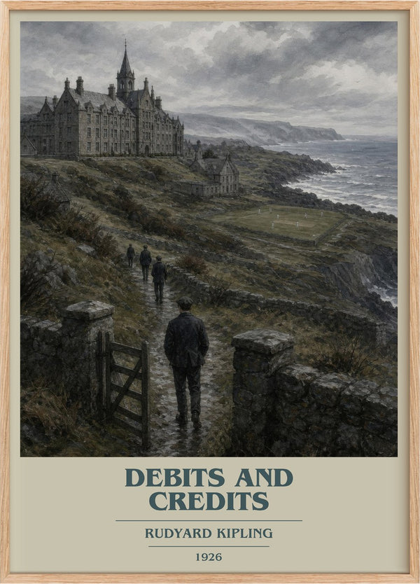 Debits And Credits Book Cover Poster by Rudyard Kipling