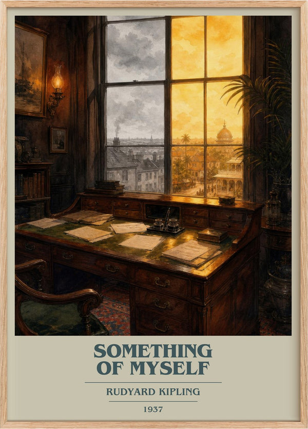 Something Of Myself Book Cover Poster by Rudyard Kipling