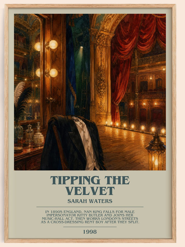 Tipping The Velvet Bookish Wall Art by Sarah Waters