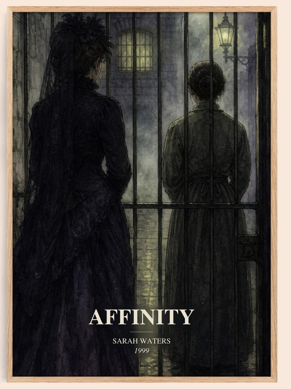 Affinity watercolour book poster by Sarah Waters – framed literary art print