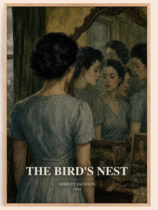 The Bird'S Nest watercolour book poster by Shirley Jackson – framed literary art print