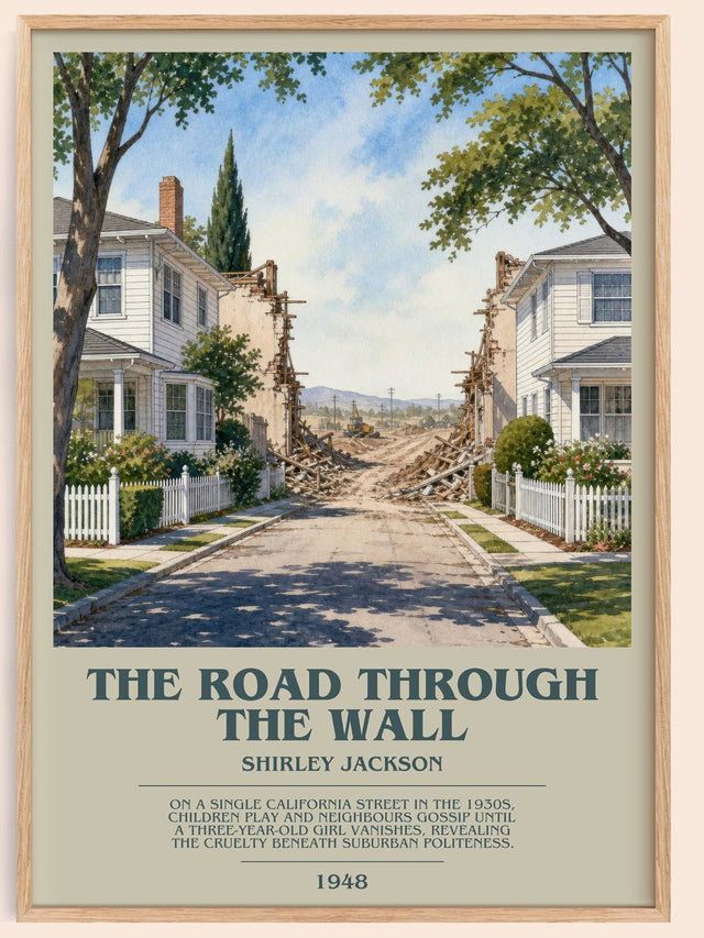 The Road Through The Wall Bookish Wall Art by Shirley Jackson