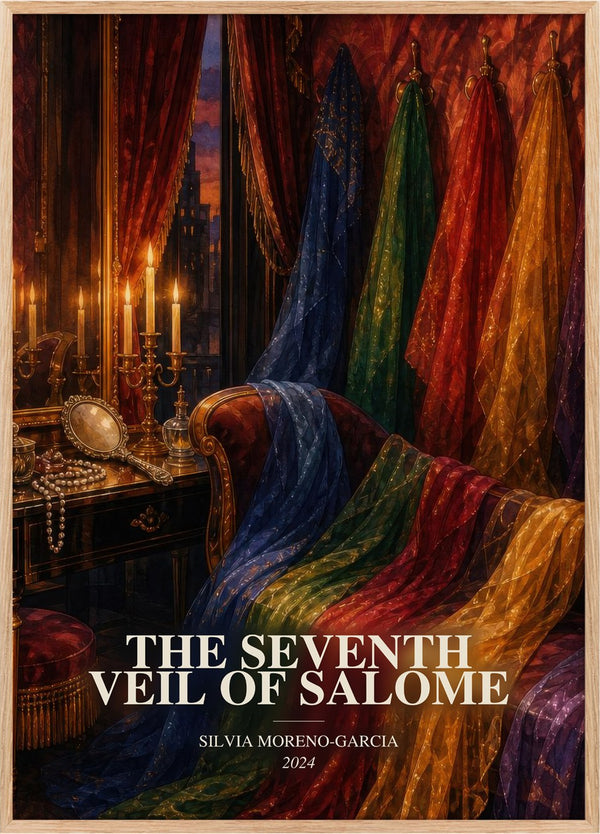 Seventh Veil Of Salome Book Watercolour Illustration by Silvia Moreno-Garcia
