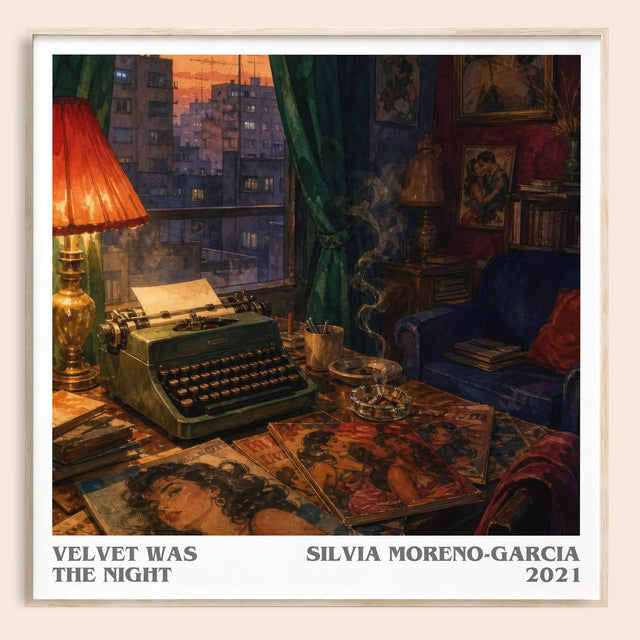 Velvet Was The Night Literary Art Print by Silvia Moreno-Garcia