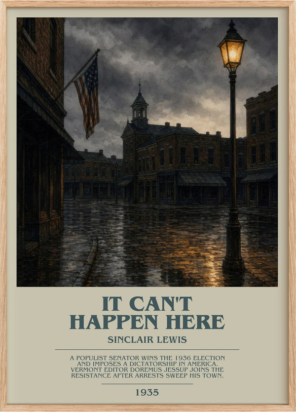 It Can'T Happen Here Bookish Wall Art by Sinclair Lewis