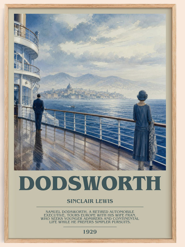 Dodsworth Bookish Wall Art by Sinclair Lewis