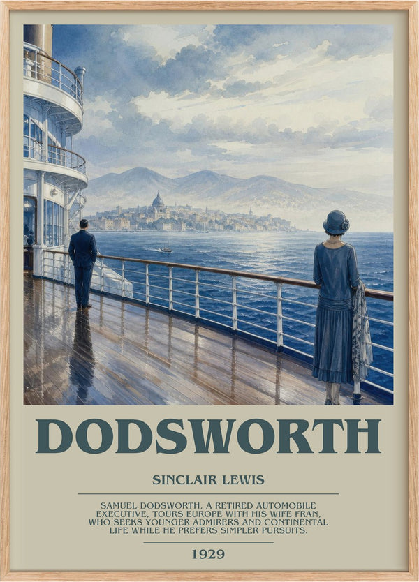 Dodsworth Bookish Wall Art by Sinclair Lewis