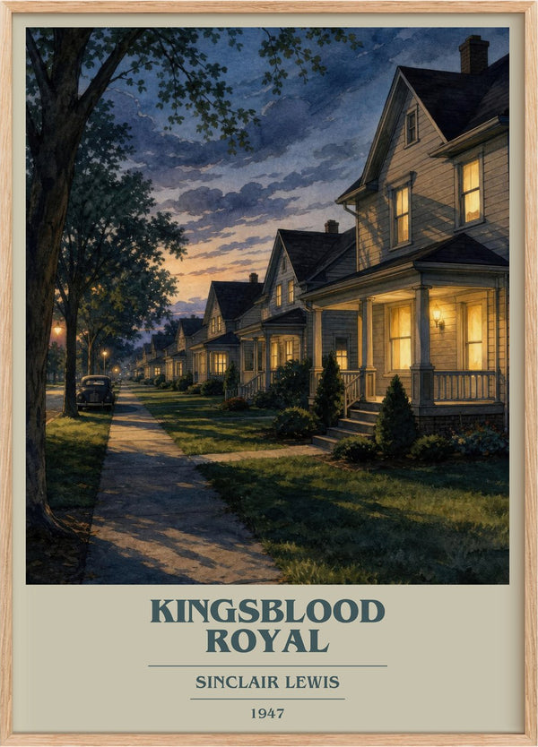 Kingsblood Royal Book Cover Poster by Sinclair Lewis