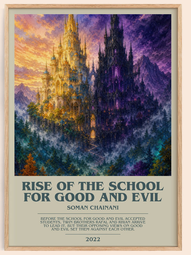 Rise Of The School For Good And Evil Bookish Wall Art by S. Chainani