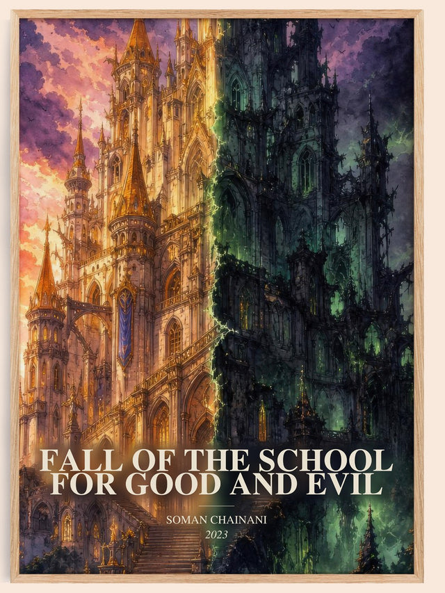 Fall Of The School For Good And Evil Book Watercolour Illustration –
