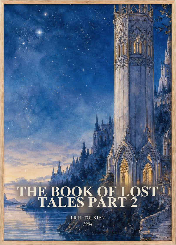 Book Of Lost Tales Part 2 Book Watercolour Illustration by J. Tolkien