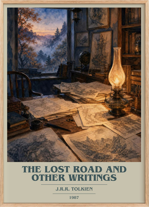 The Lost Road And Other Writings Book Cover Poster by J.R.R. Tolkien