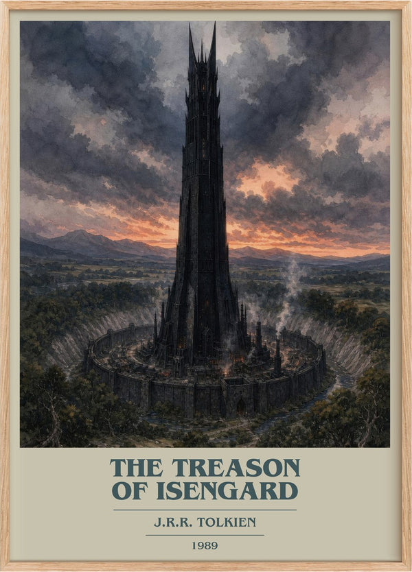 The Treason Of Isengard Book Cover Poster by J.R.R. Tolkien